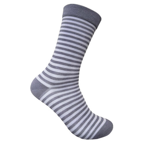 Designer Textile Classic Fine Stripe Crew Sock